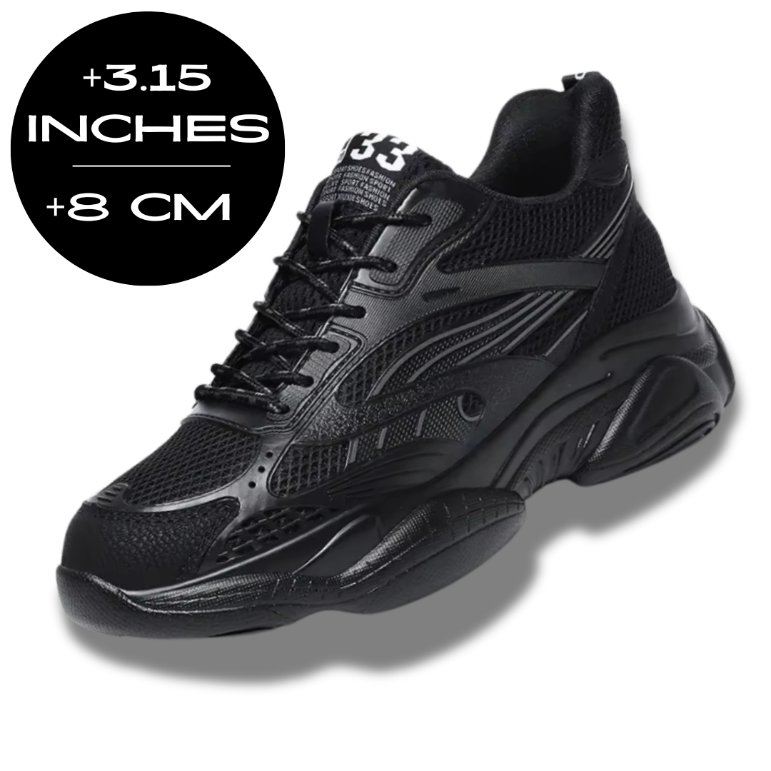 FUQIAO Şık Erkek Boy Uzatan Nefes Alan Hafif Günlük Sneaker Ayakkabı