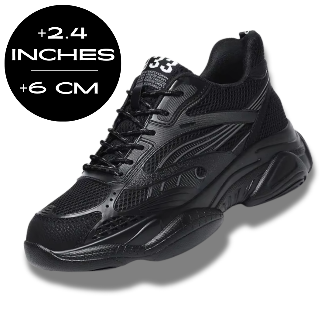 FUQIAO Şık Erkek Boy Uzatan Nefes Alan Hafif Günlük Sneaker Ayakkabı