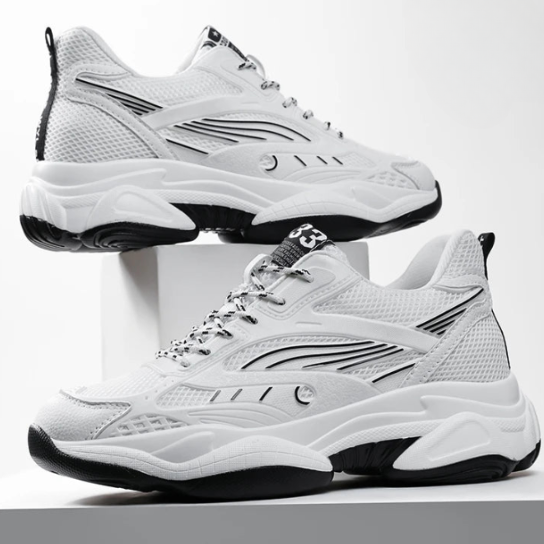 FUQIAO Şık Erkek Boy Uzatan Nefes Alan Hafif Günlük Sneaker Ayakkabı