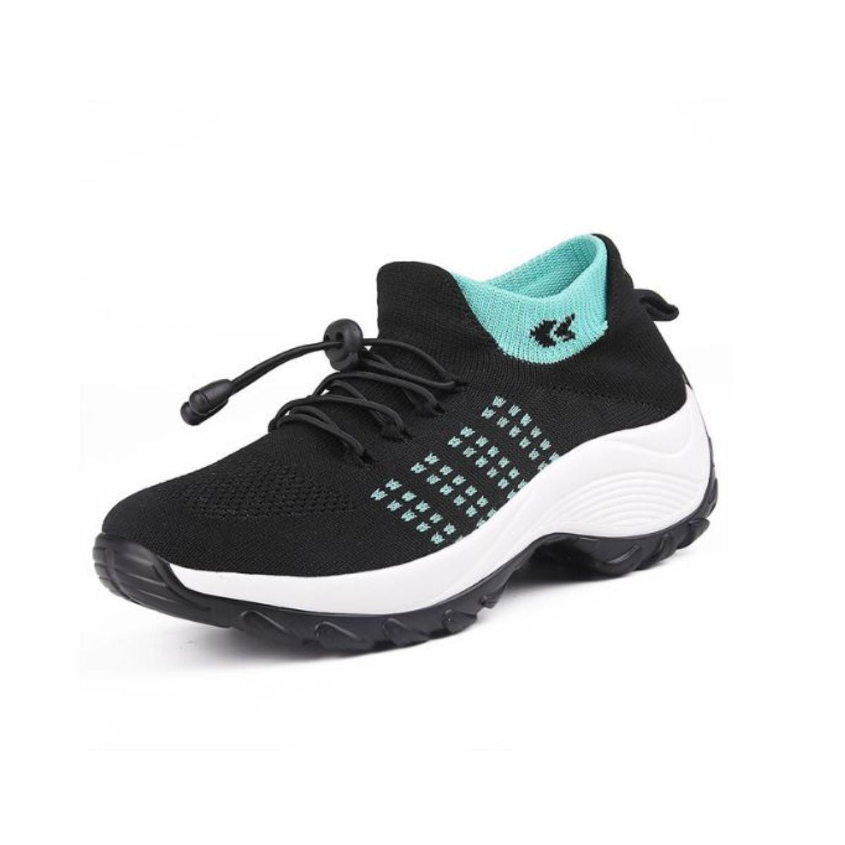 Eleve Yüksek Destekli 5cm Boy Uzatan Geniş Burun Esnek Örme Rahat Sneaker